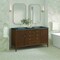 James Martin Vanities 60'' Double Vanity, Mid Century Walnut w/ 3 CM Parisien Bleu Quartz Top 485-V60D-WLT-3PBL - alternate 5